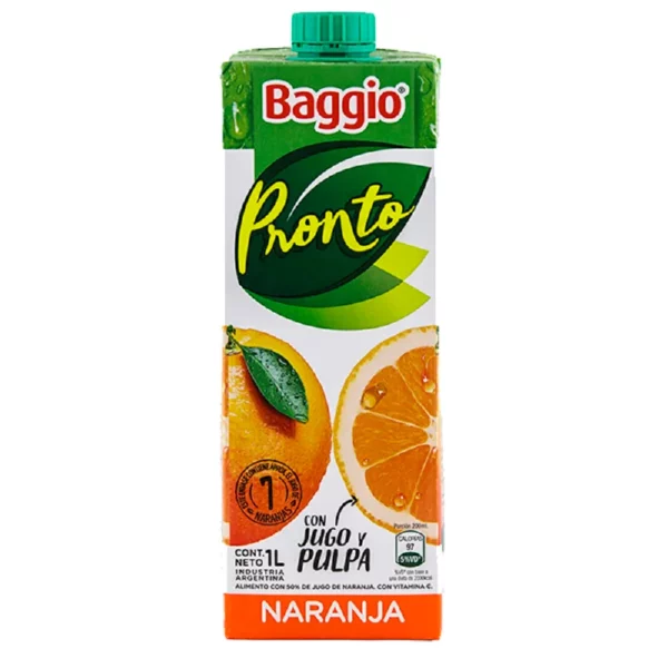 Jugo Baggio Pronto Naranja x1000cc