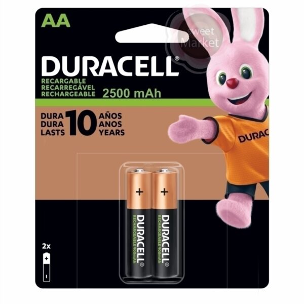 Pila Duracell Recargable AAx2
