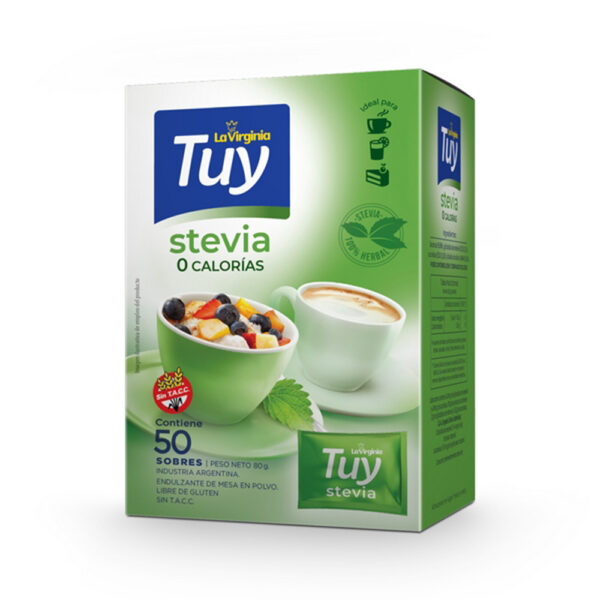 Edulcorante Tuy Stevia Sobre 50u x40g