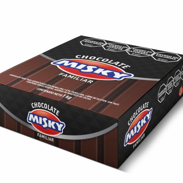 Chocolate Familiar Semi-Amargo Taza Misky 10u x100g