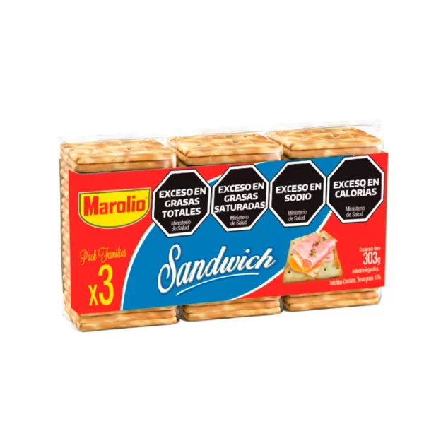 Galletita Sandwichera Marolio 3u x101g