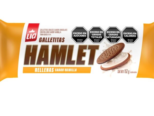 Galletitas Hamlet Chocolate Rellenas Sabor Vainilla x152g