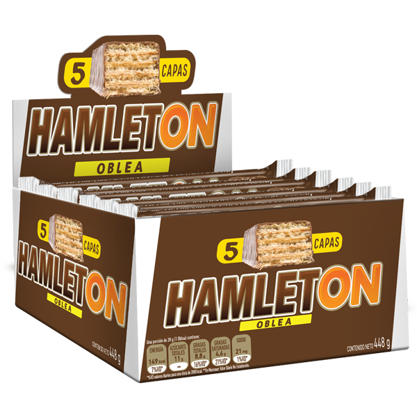 Oblea Hamleton Blanco 16u x28g