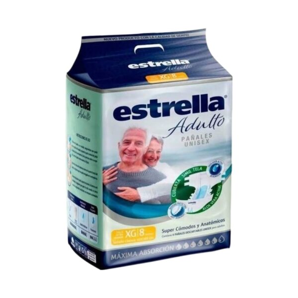 Panales Estrella ADULTOS XG x8u (PANTS)