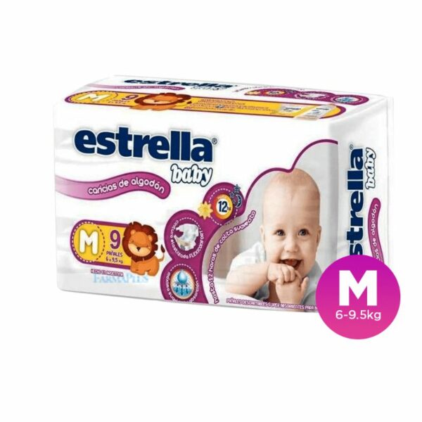 Pañales Estrella Mediano x9u
