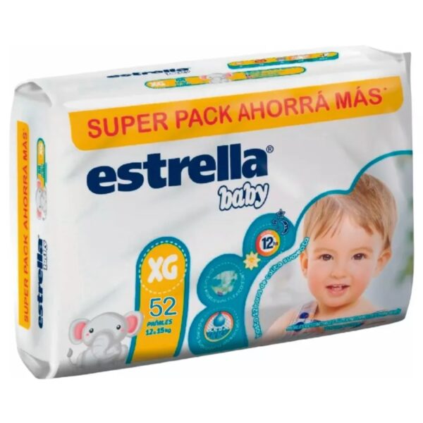 Pañales Estrella XG x52u Superpack