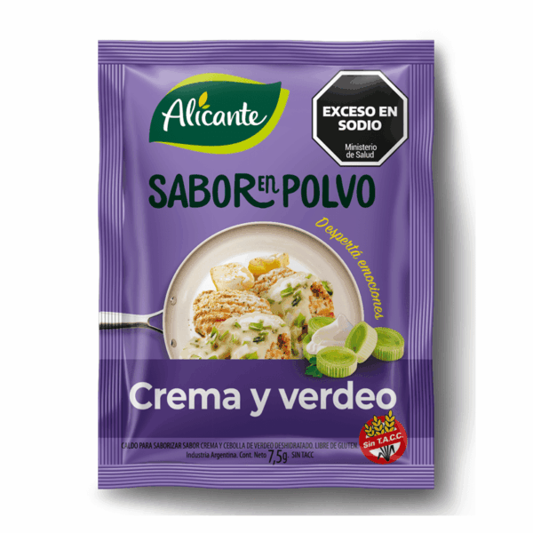 Alicante Saborizador en Polvo Crema y Verdeo (x12 sobres)