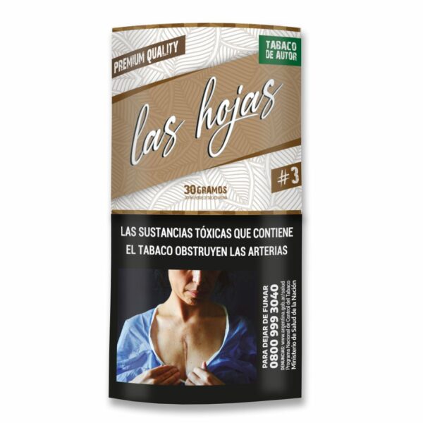 Tabaquera Las Hojas x30g Premium (Chocolate)