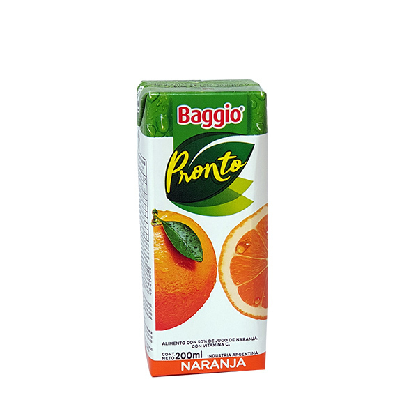 Baggio Pronto Naranja 18u x200cc